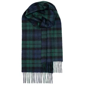 Bowhill Lambswool Scarf - Black Watch Modern