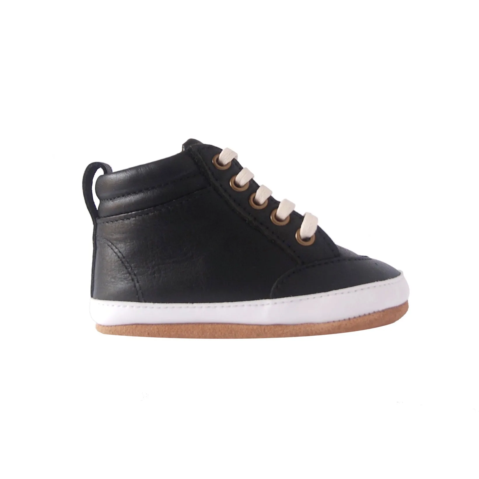 Brooklyn Baby High Top Sneakers Jet Black