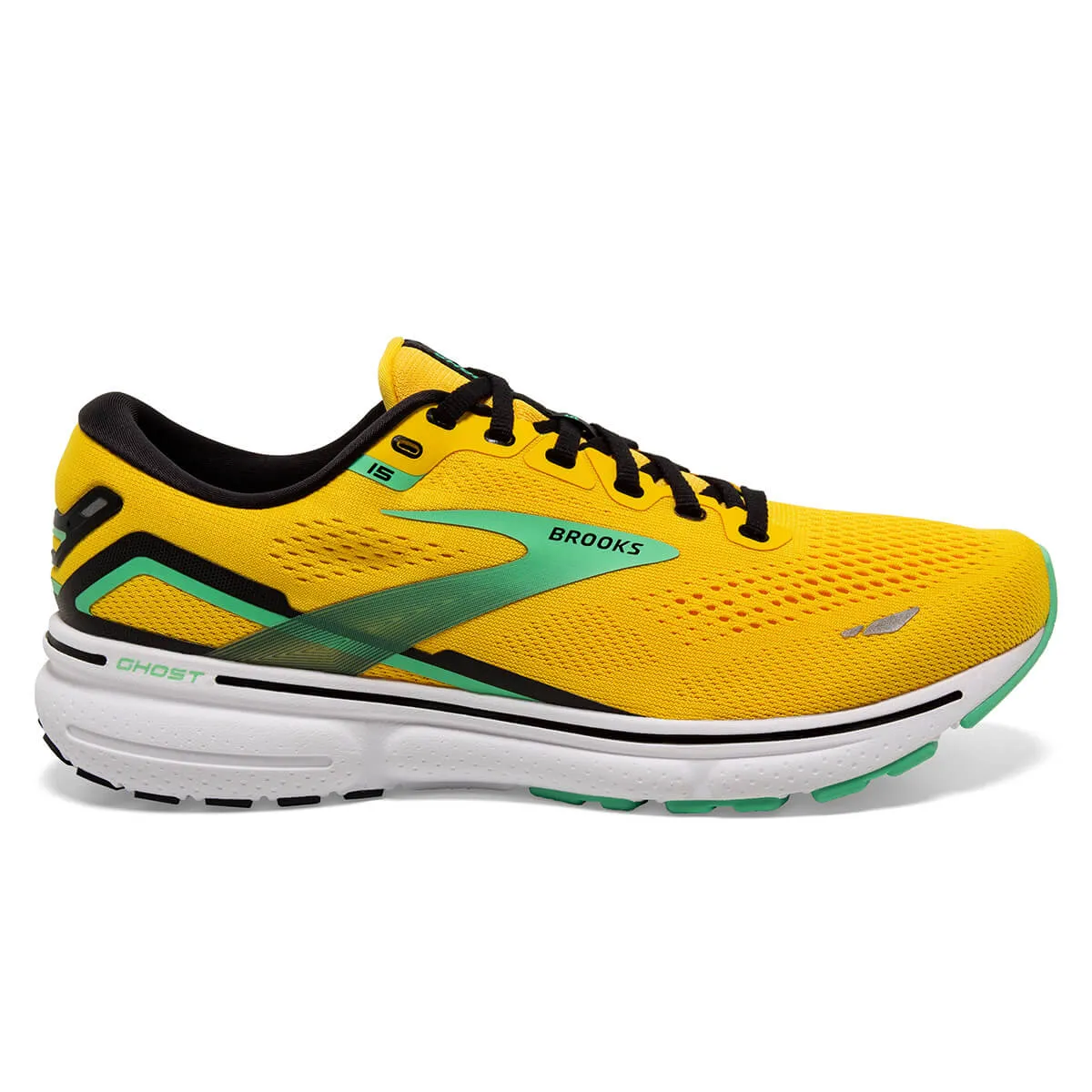 Brooks Ghost 15 Mens | Lemon Chrome/black/springbud