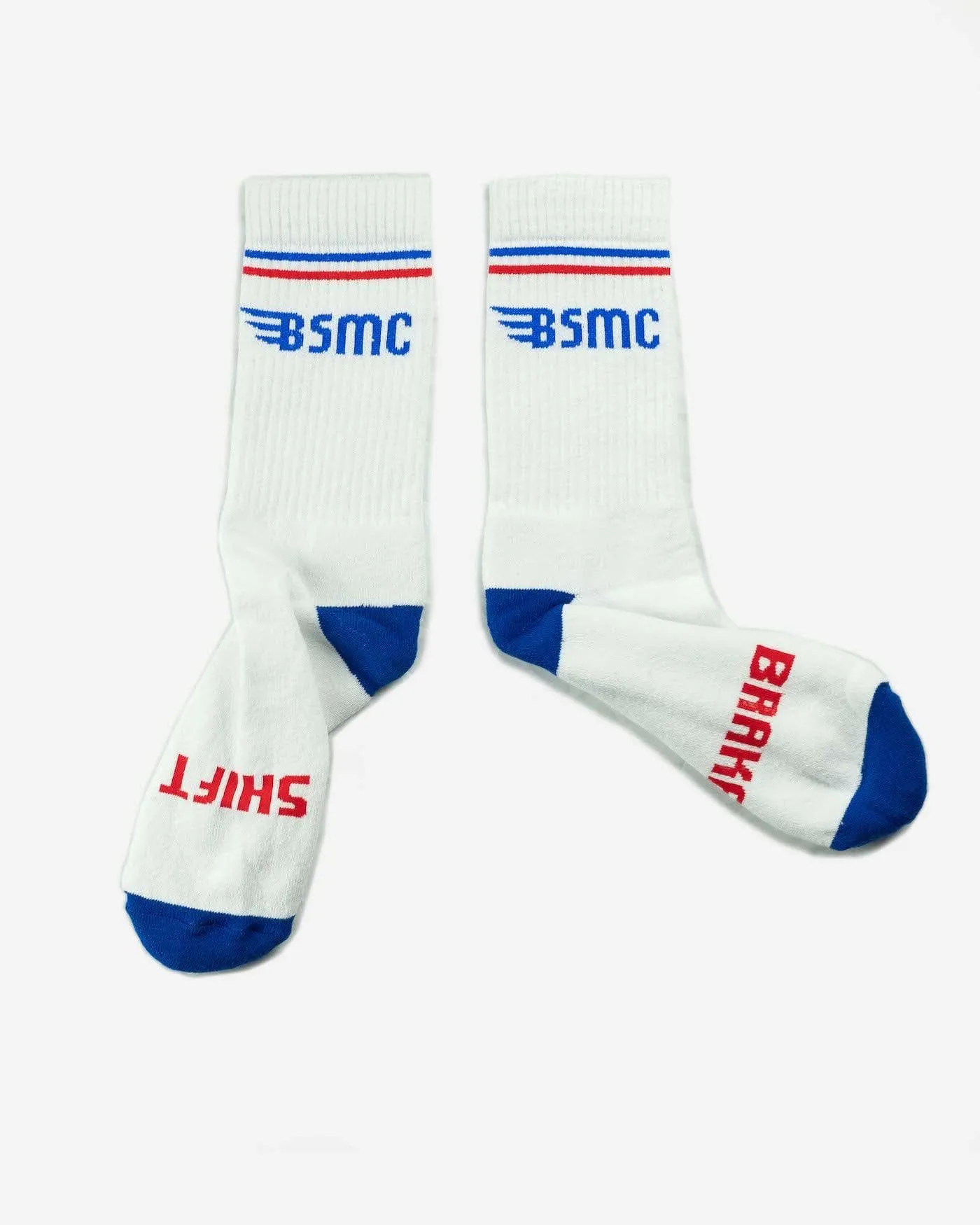 BSMC MX Socks - WHT/RED/BLUE