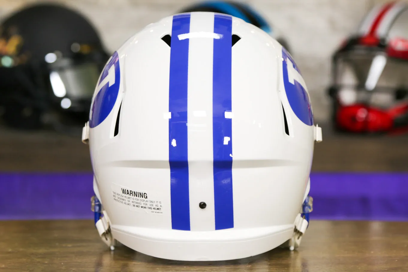 BYU Cougars Riddell Speed Replica Helmet - White/Royal Blue