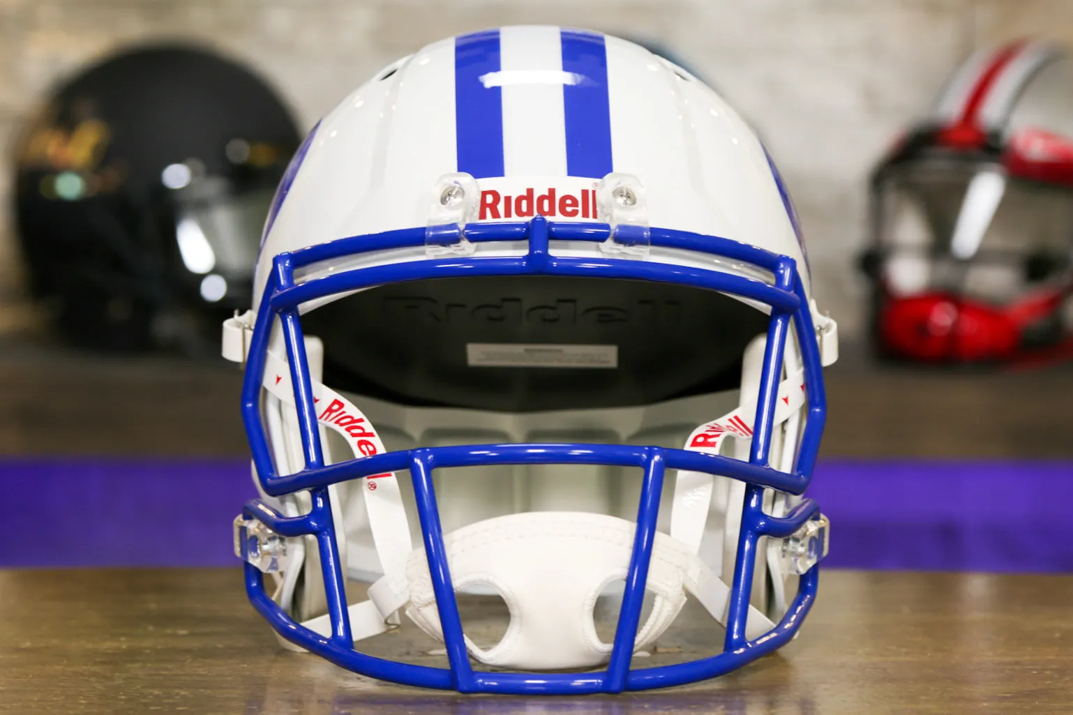 BYU Cougars Riddell Speed Replica Helmet - White/Royal Blue