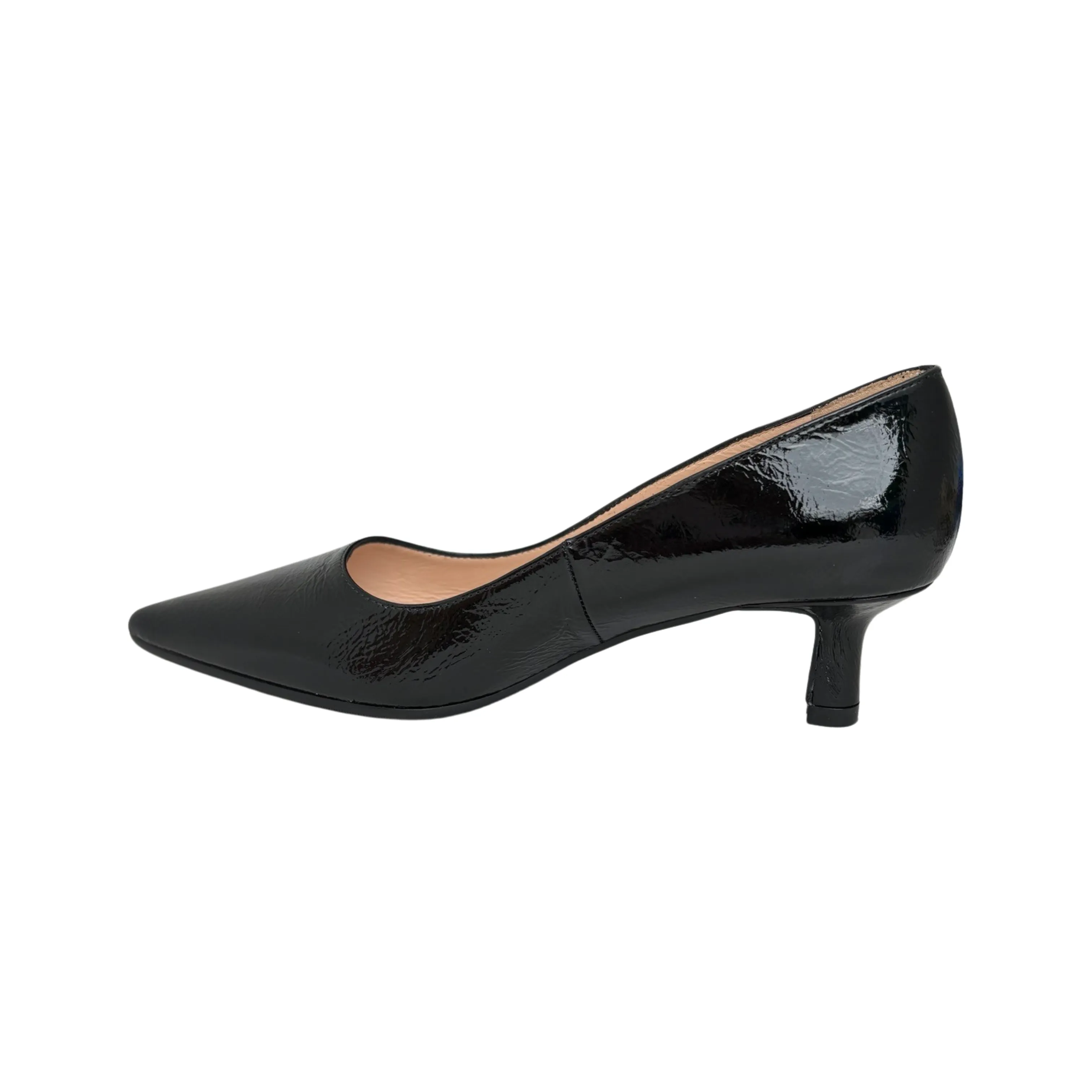 Chemia-1 Black Crinkle Patent Pump