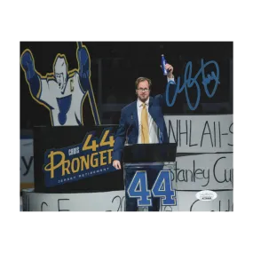 Chris Pronger St Louis Blues Autographed Retirement Night Cheers Photo - JSA COA