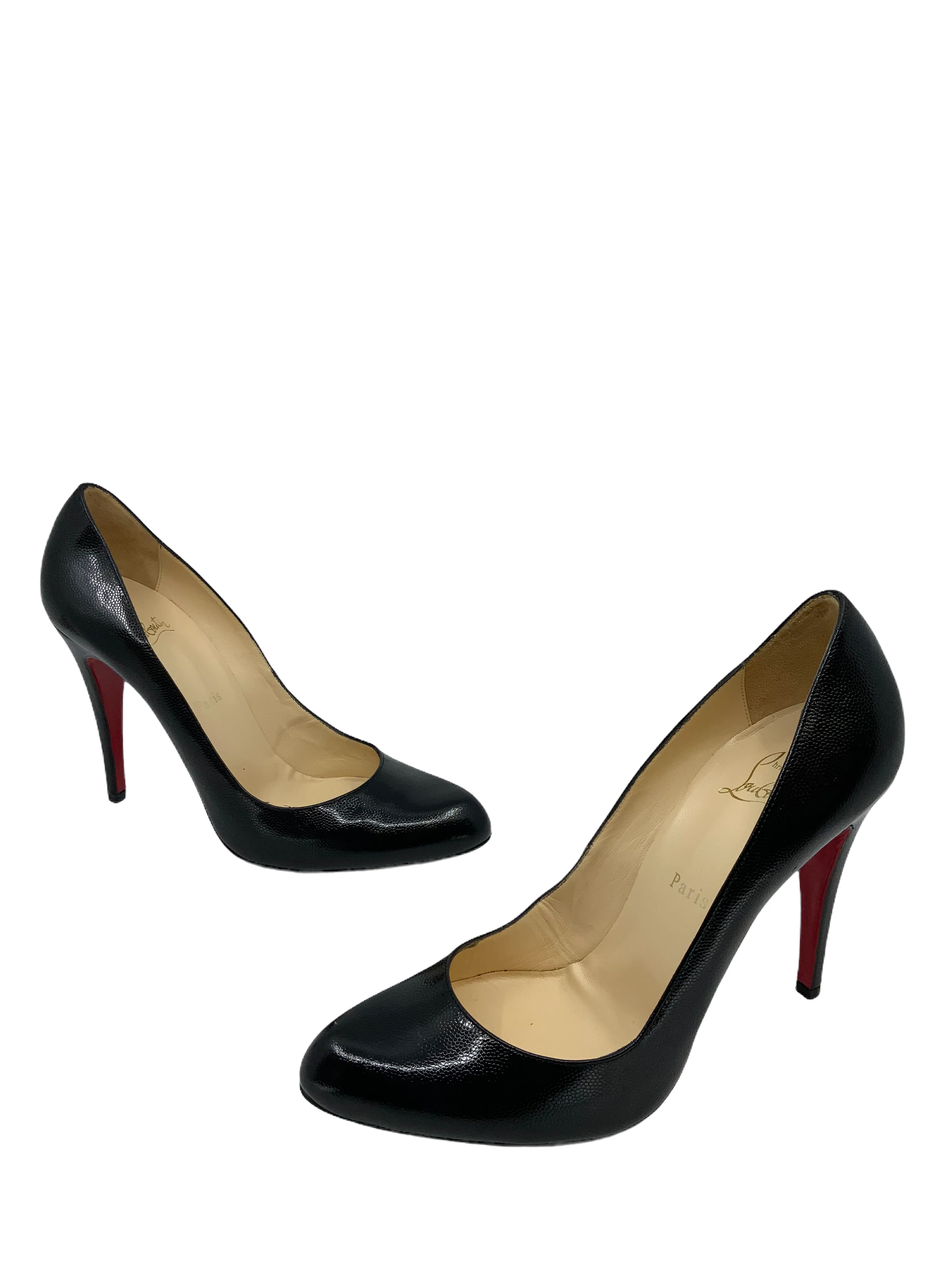 Christian Louboutin Textured Leather Simple Pumps Size 11 NEW