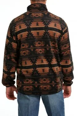 Cinch Men's Southwestern Print Polar Fleece Pullover