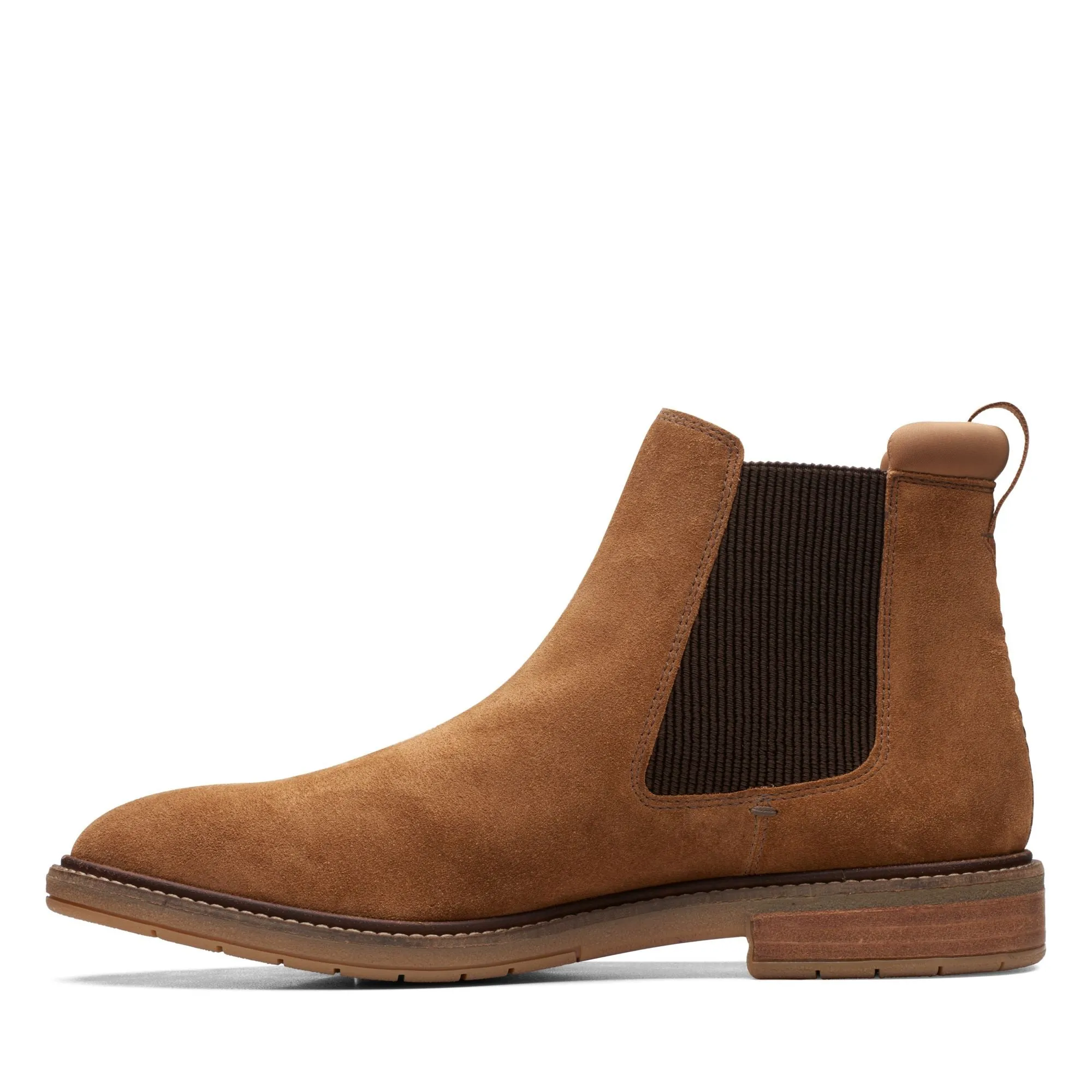 Clarks Clarkdale Hall Cognac Suede