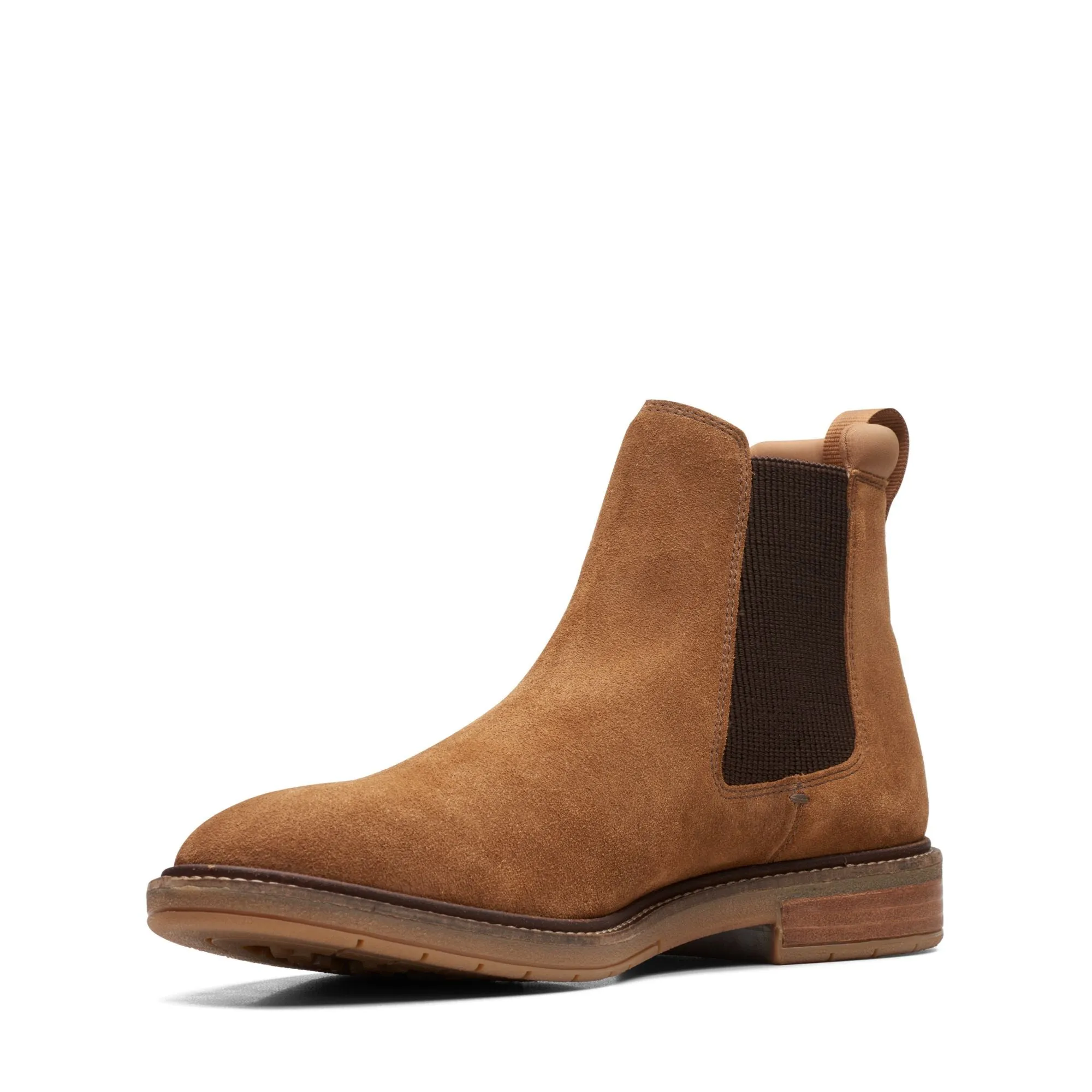 Clarks Clarkdale Hall Cognac Suede