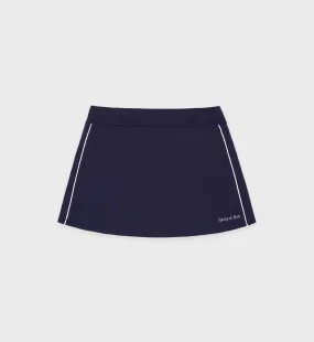 Classic Logo Court Skirt - Navy/White