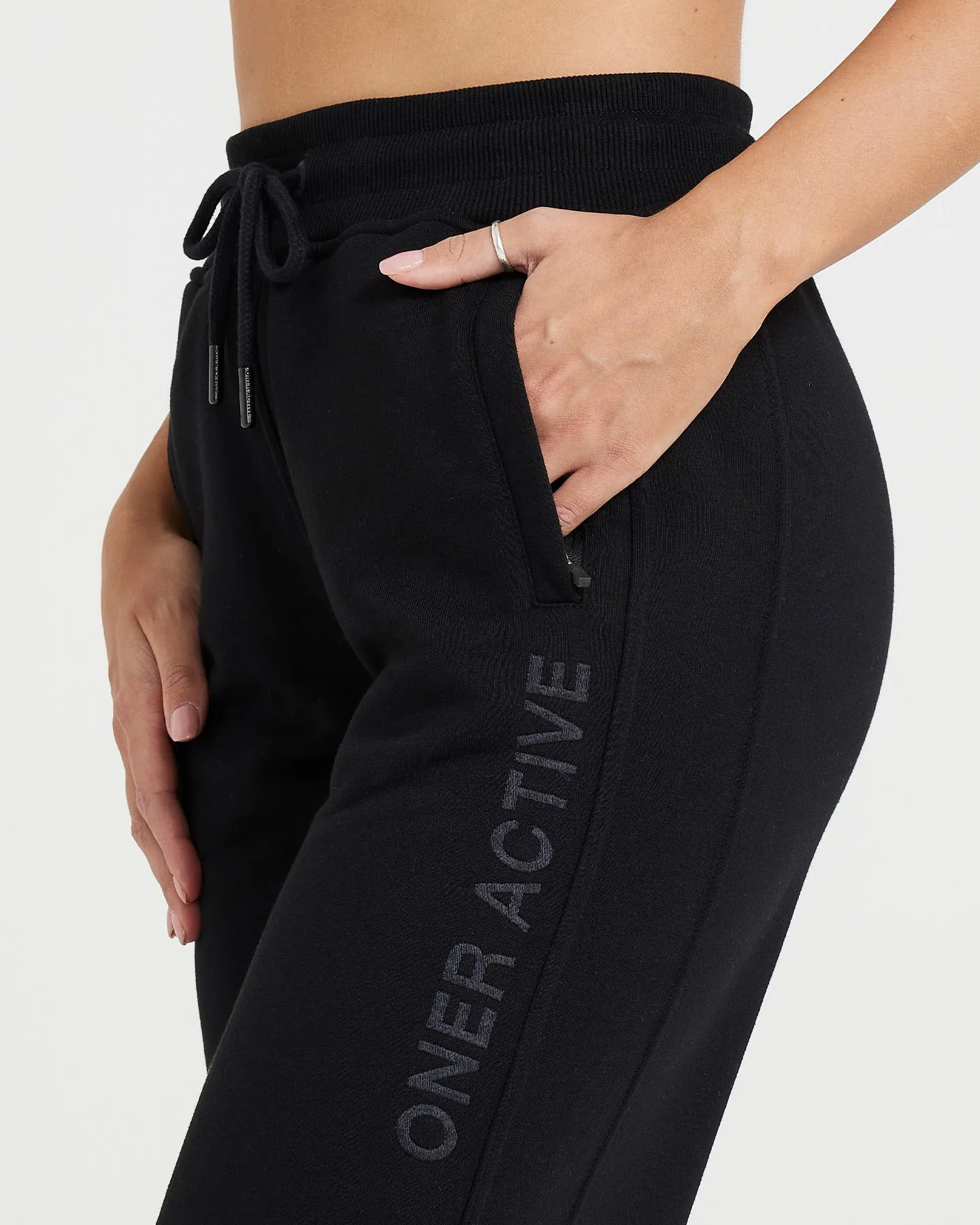 Classic Lounge Straight Leg Jogger | Black