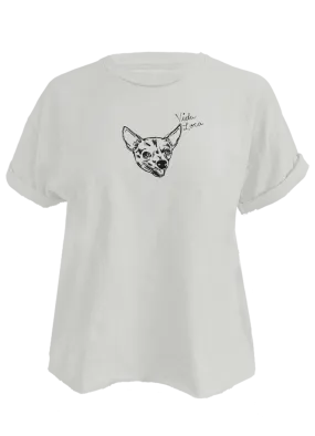 Classic Pet Portrait Crop Tee