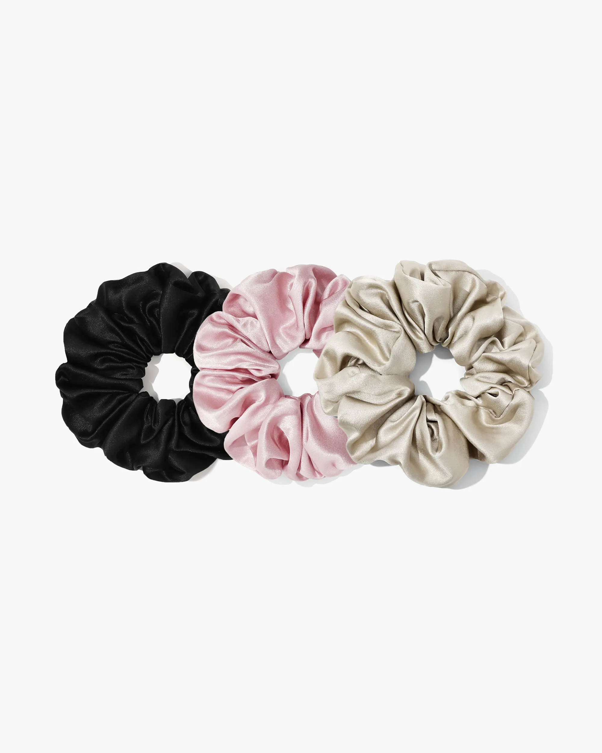 Classic Silk Scrunchies 3PCS