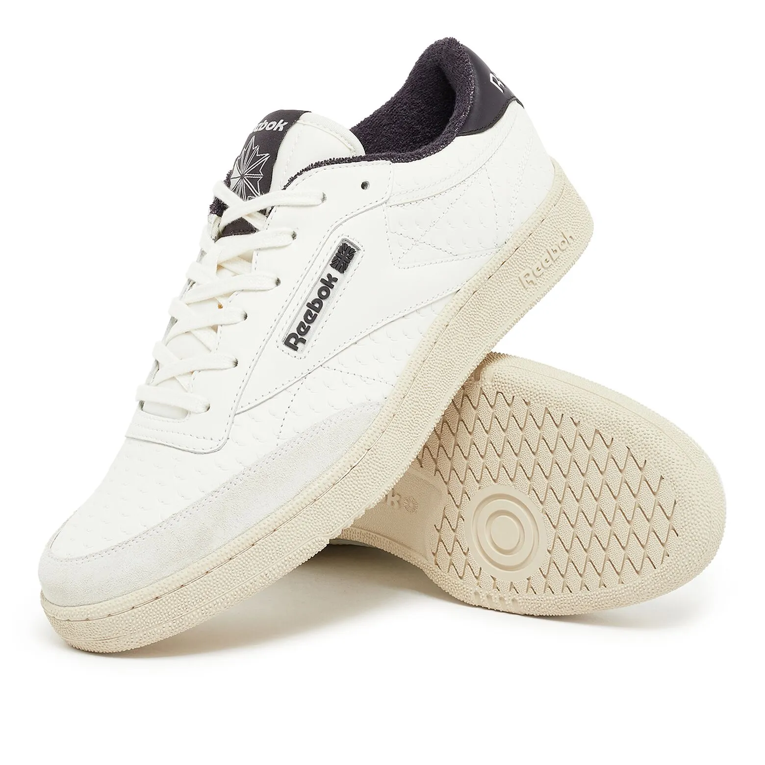 Club C 85 Embossed (White/Black)