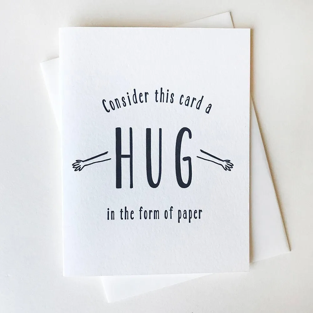 Consider This Card A Hug Card