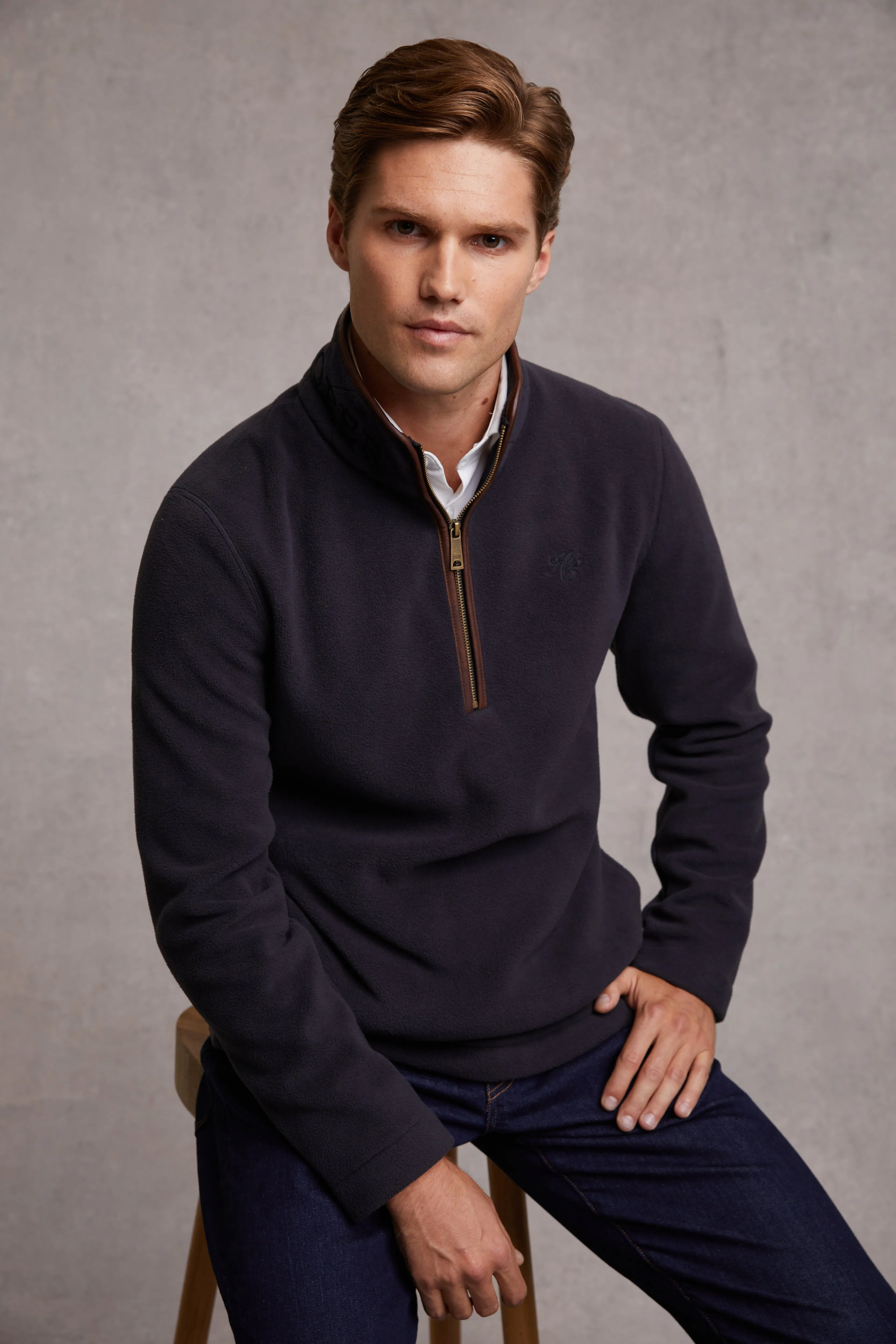 Country Fleece Half Zip (Ink Navy)