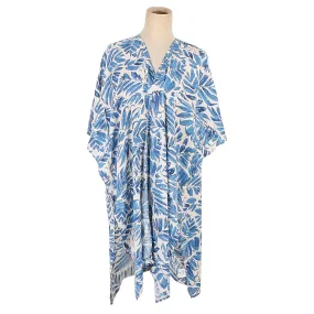 Coverup Nikki Palm Blue Beige