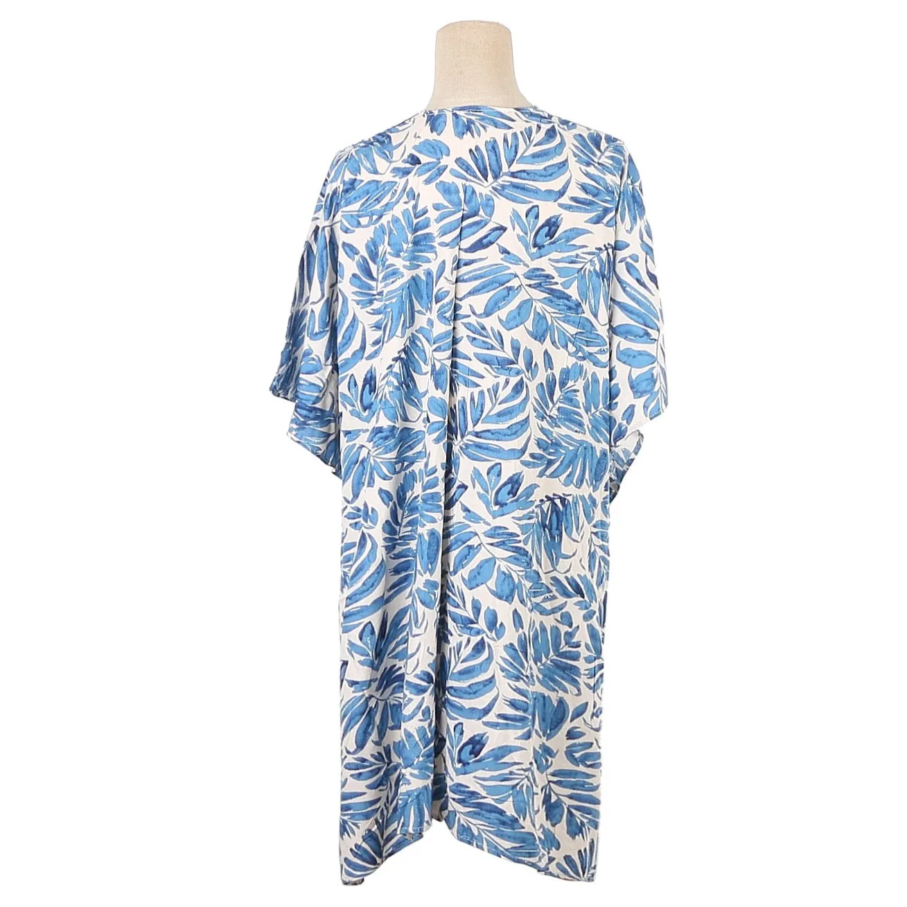 Coverup Nikki Palm Blue Beige