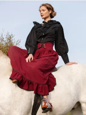 Crimson Petal Edwardian-Inspired Outfit (Blouse Skirt)