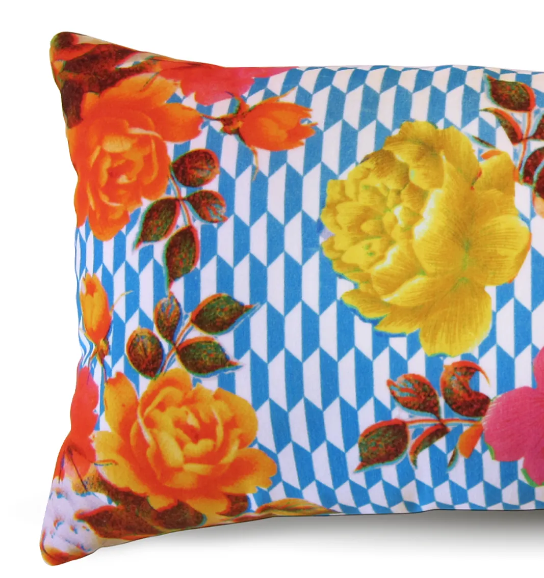 Damascene Roses 2 | Velvet Cushion