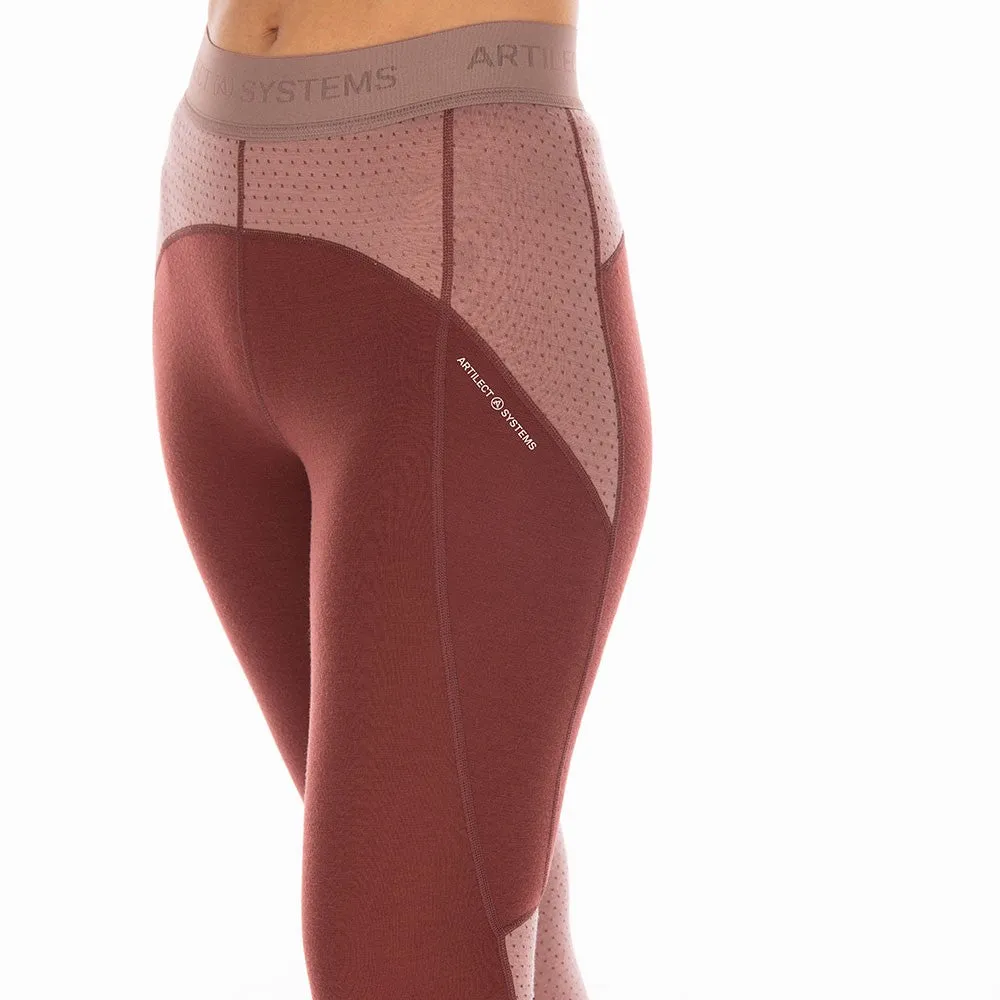 Darkhorse 185 Zoned 3/4 Leggings - Andorra/Twilight Mauve