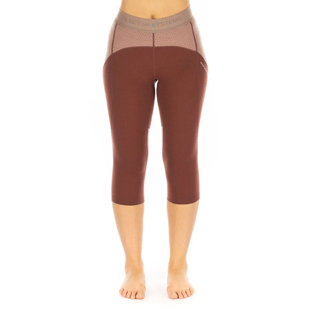 Darkhorse 185 Zoned 3/4 Leggings - Andorra/Twilight Mauve