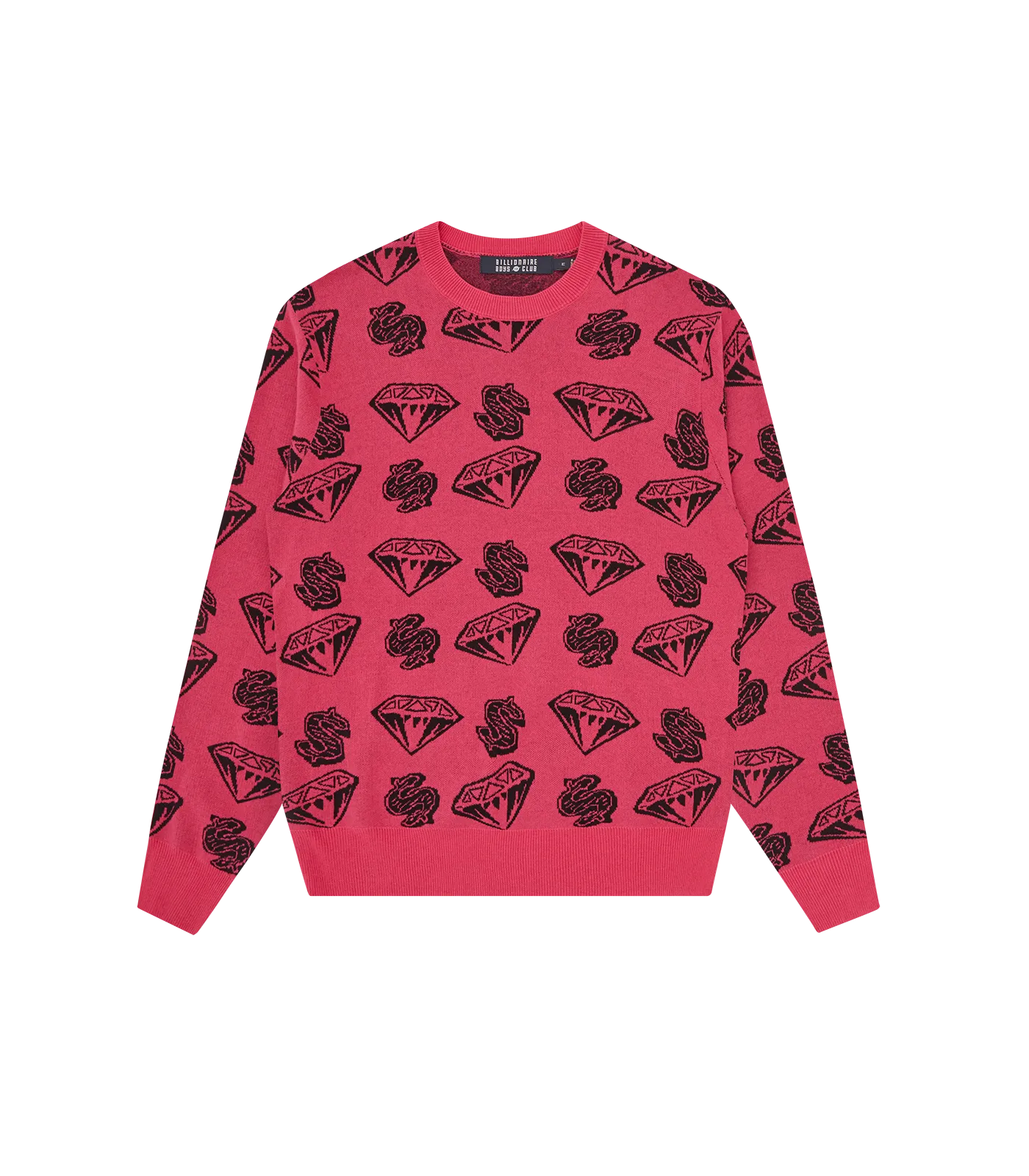 DIAMONDS & DOLLARS KNITTED JUMPER - PINK