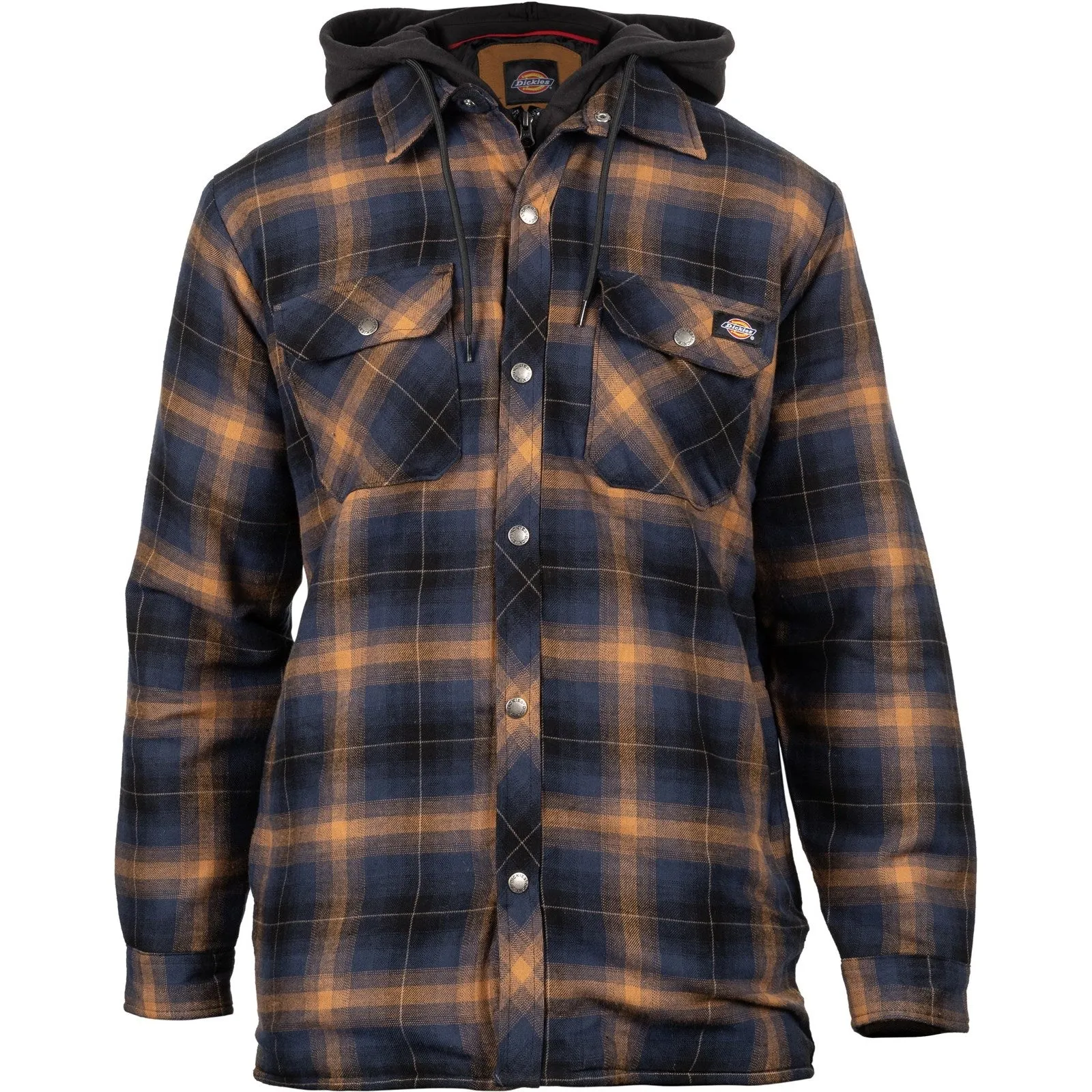 Dickies Fleece Hood Flannel Shirt Jacket