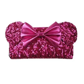 Disney Minnie Mouse Pink Sequin Wallet