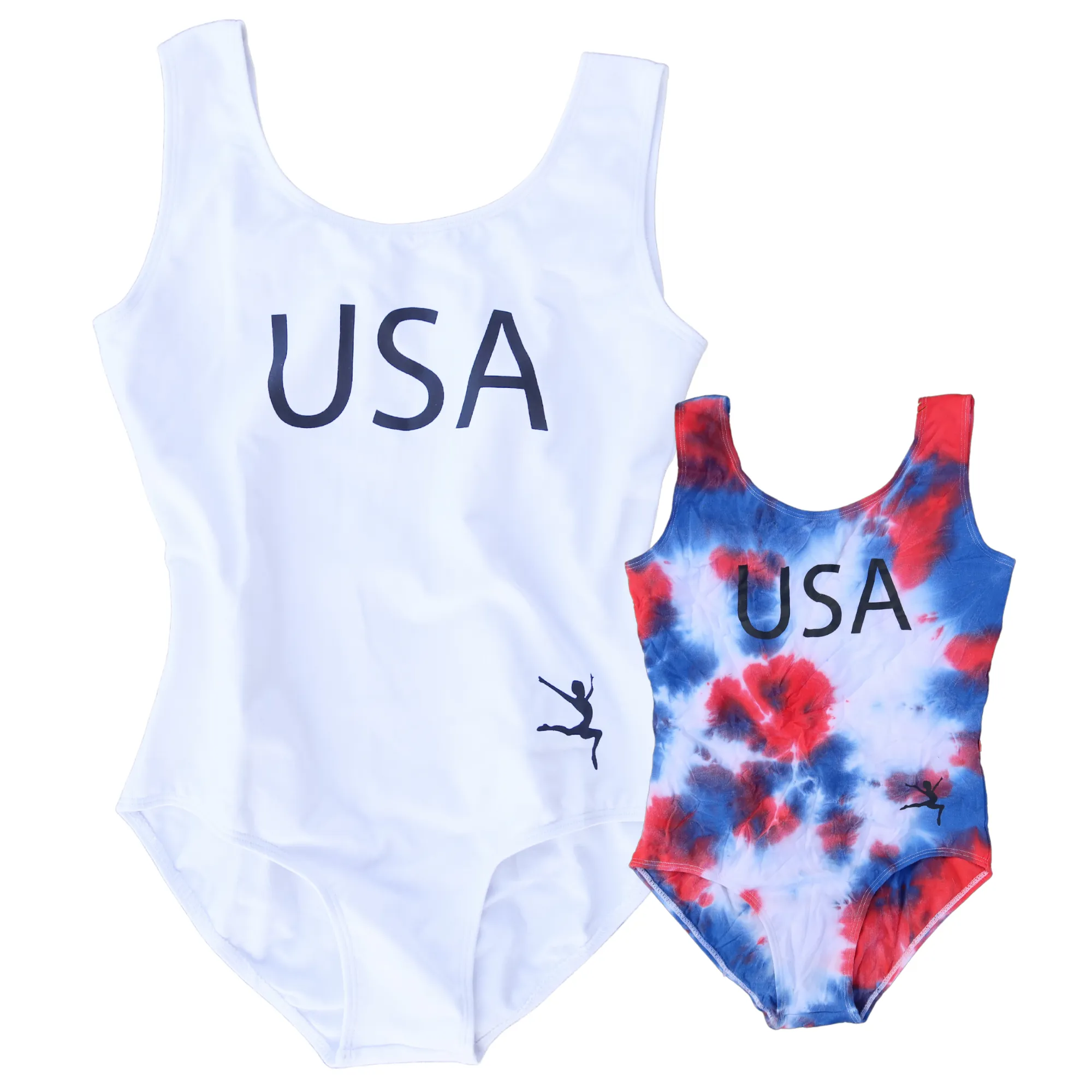 DIY USA Red & Blue Tie Dye Leotard Kit