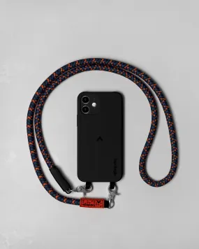 Dolomites Phone Case / Black / 10mm Navy Orange