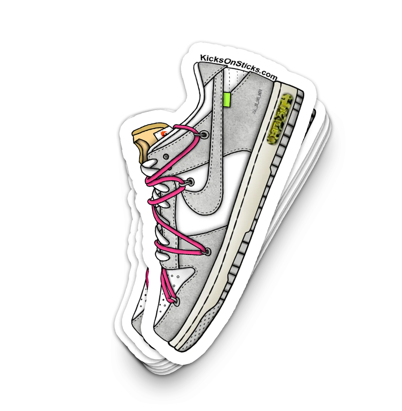 Dunk Low "Off-White Lot 17" Sneaker Sticker