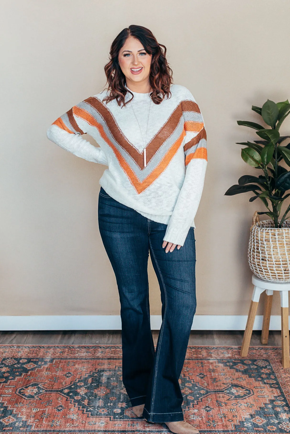 Early Autumn Chevron Sweater - 3 Colors