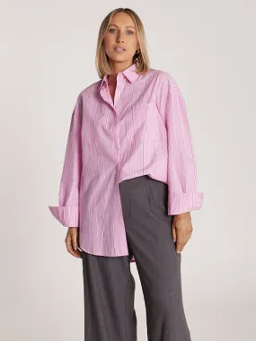 Emily Shirt - Pink Stripe