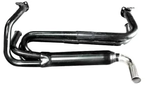 Empi 1-3/8 Inch Black Economy Extractor Exhaust - 0033000