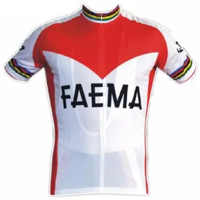 Faema Short Sleeve Jersey Red White