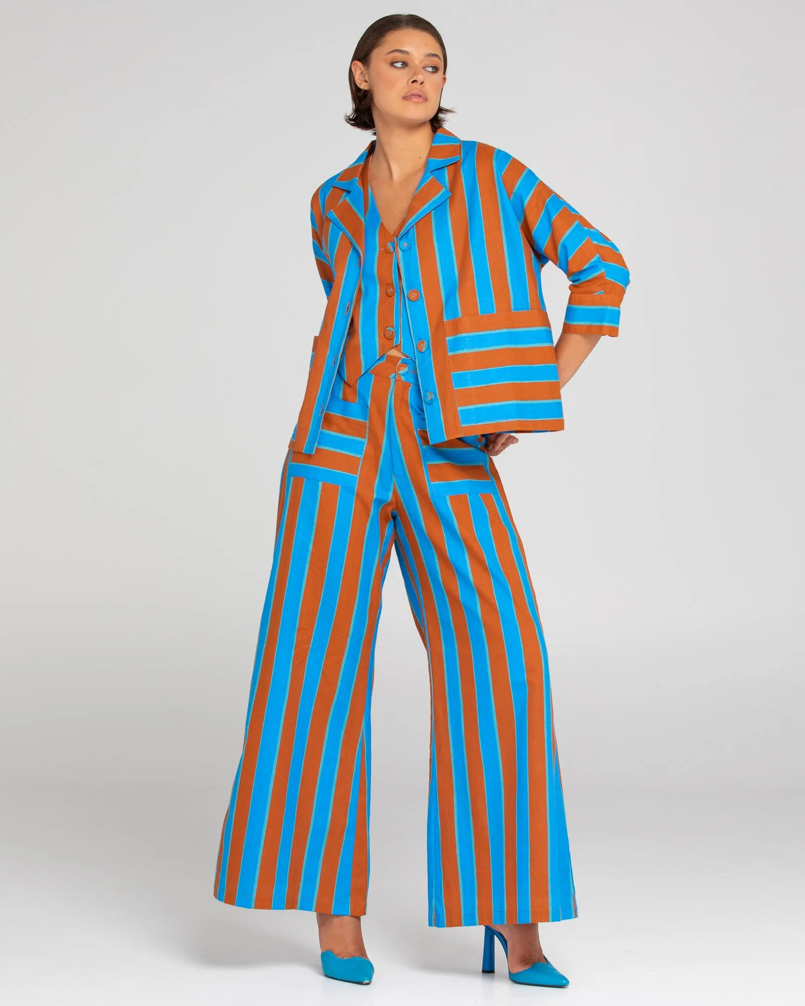 Fay Pant - Cabana Stripe