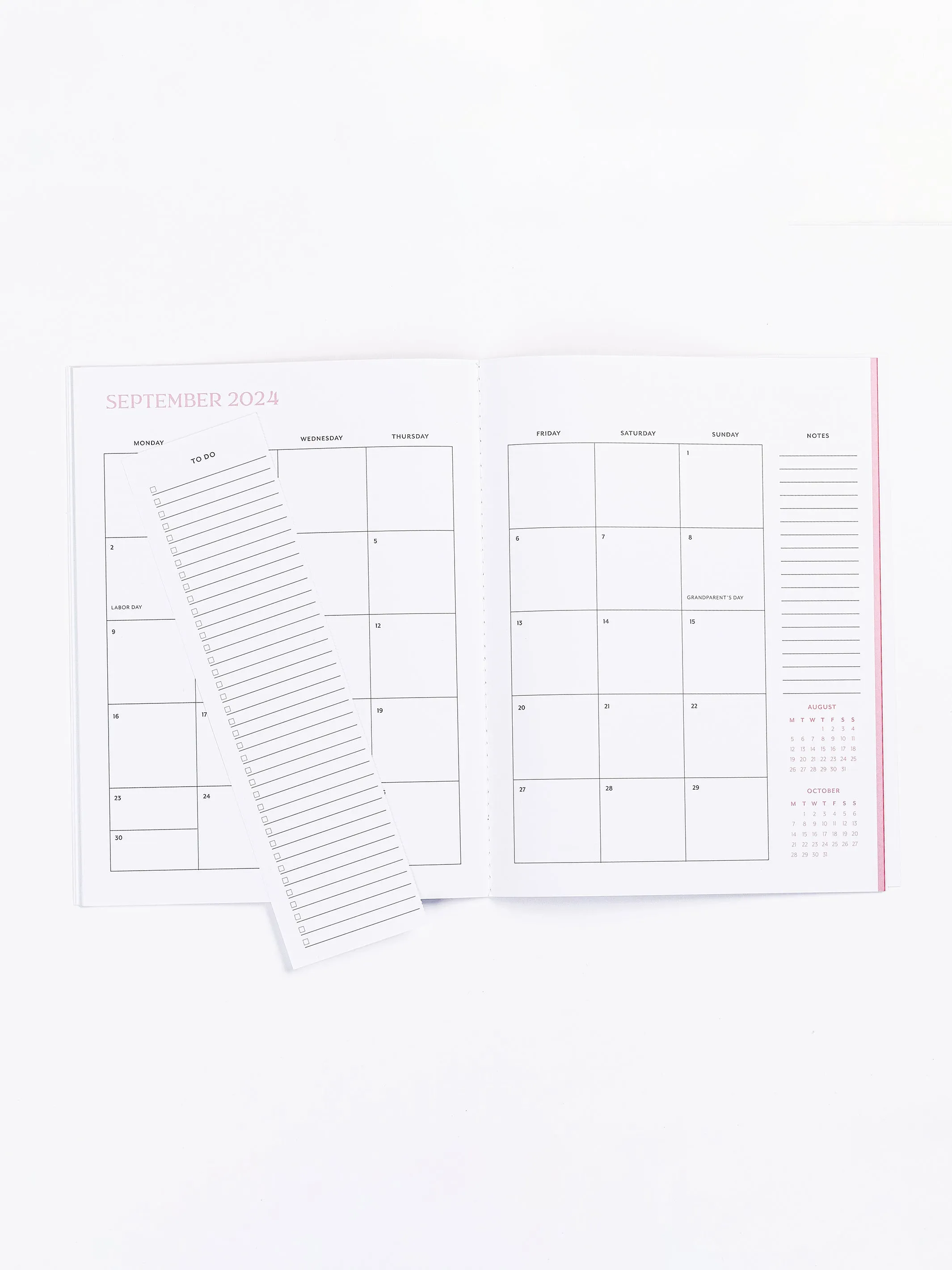 FINAL SALE - 2024 Medium Monthly Planner | Tick Tock Blue & Gold