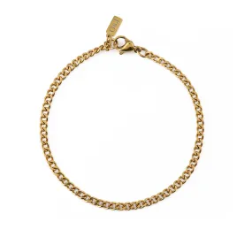 Fine Curb Chain Bracelet - Gold