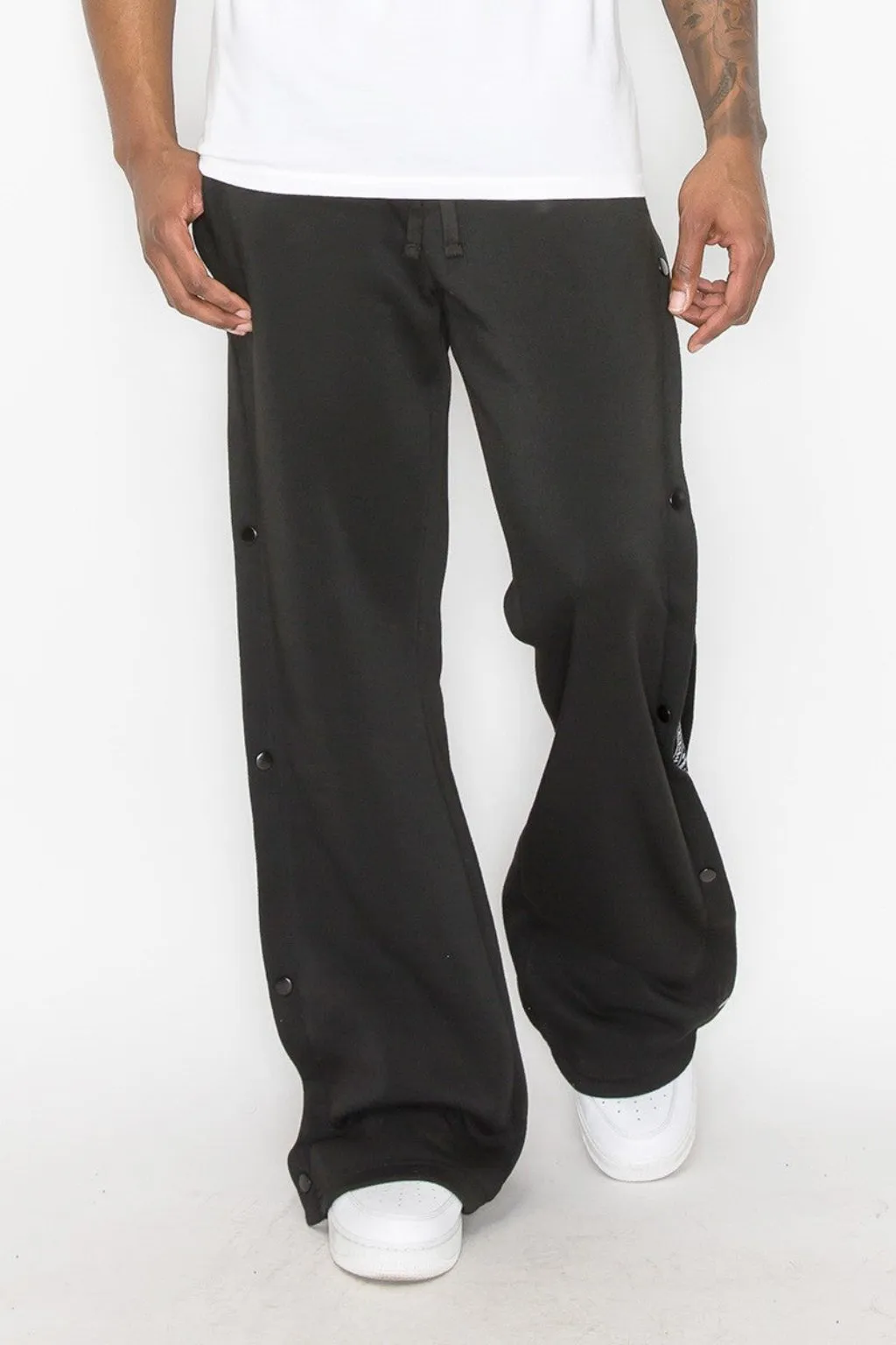 Flared Bandana Fleece sweatpants Pants