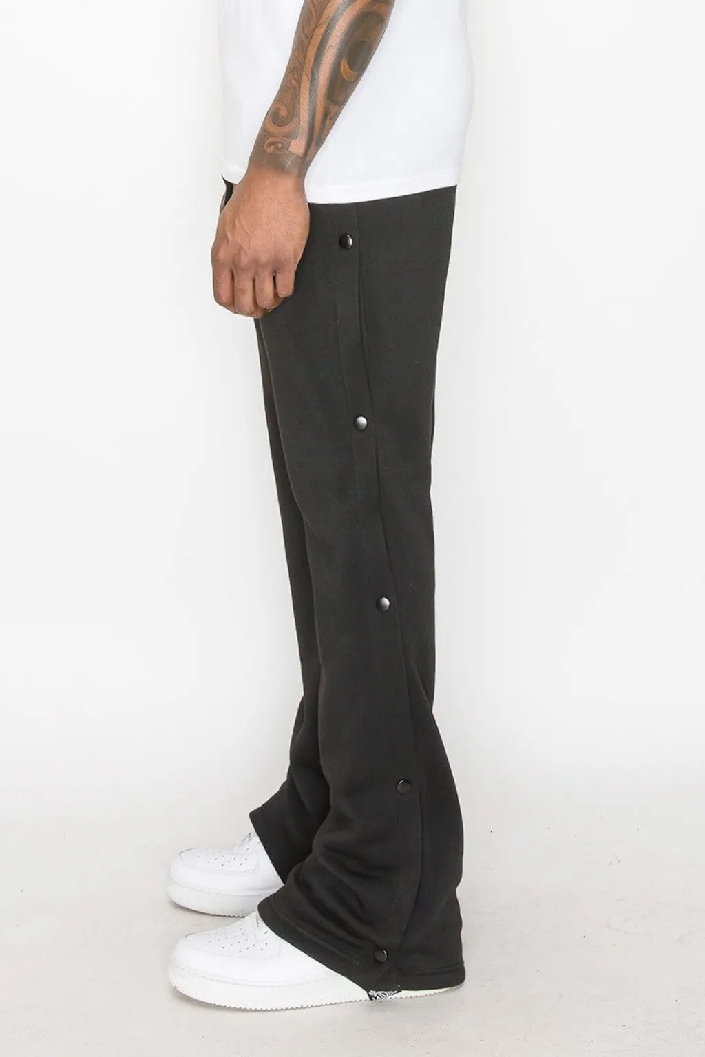 Flared Bandana Fleece sweatpants Pants