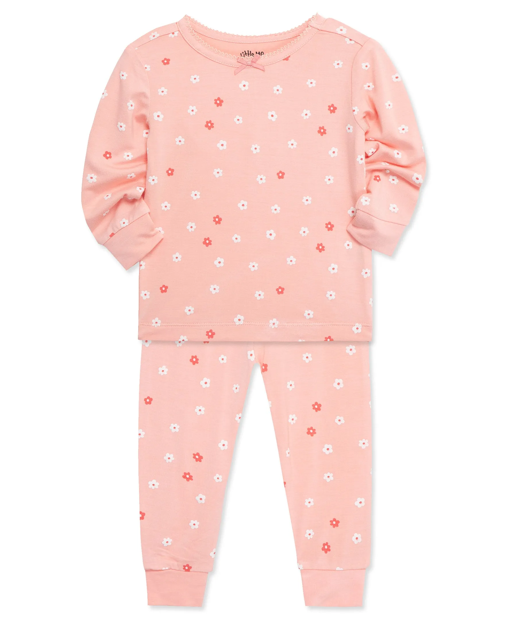 Floral 4-Piece Bamboo Pajama Set (2T-4T)