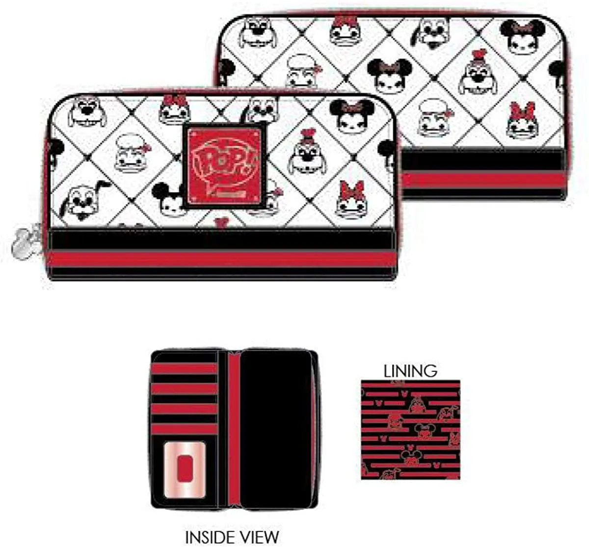 Funko POP! Loungefly Disney Sensational 6 Allover Print Zip-Around Wallet