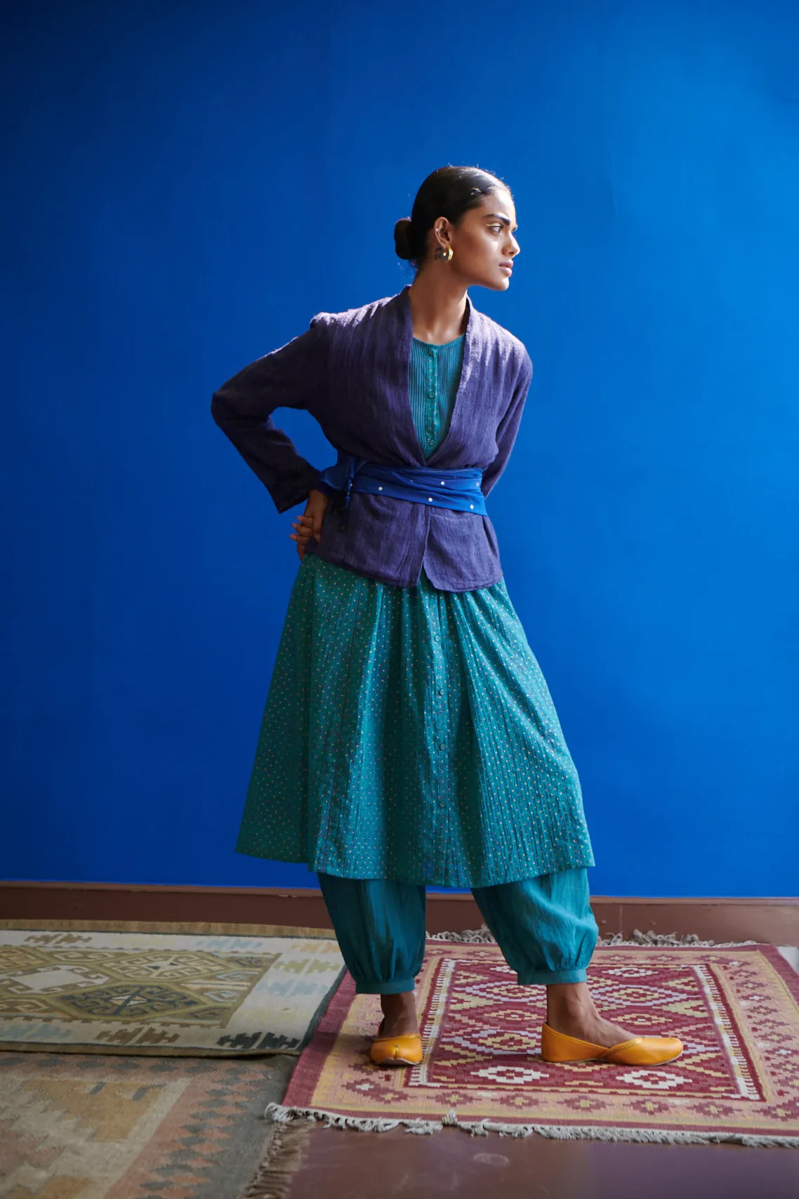 Gathered Bottom Shalwar Pants