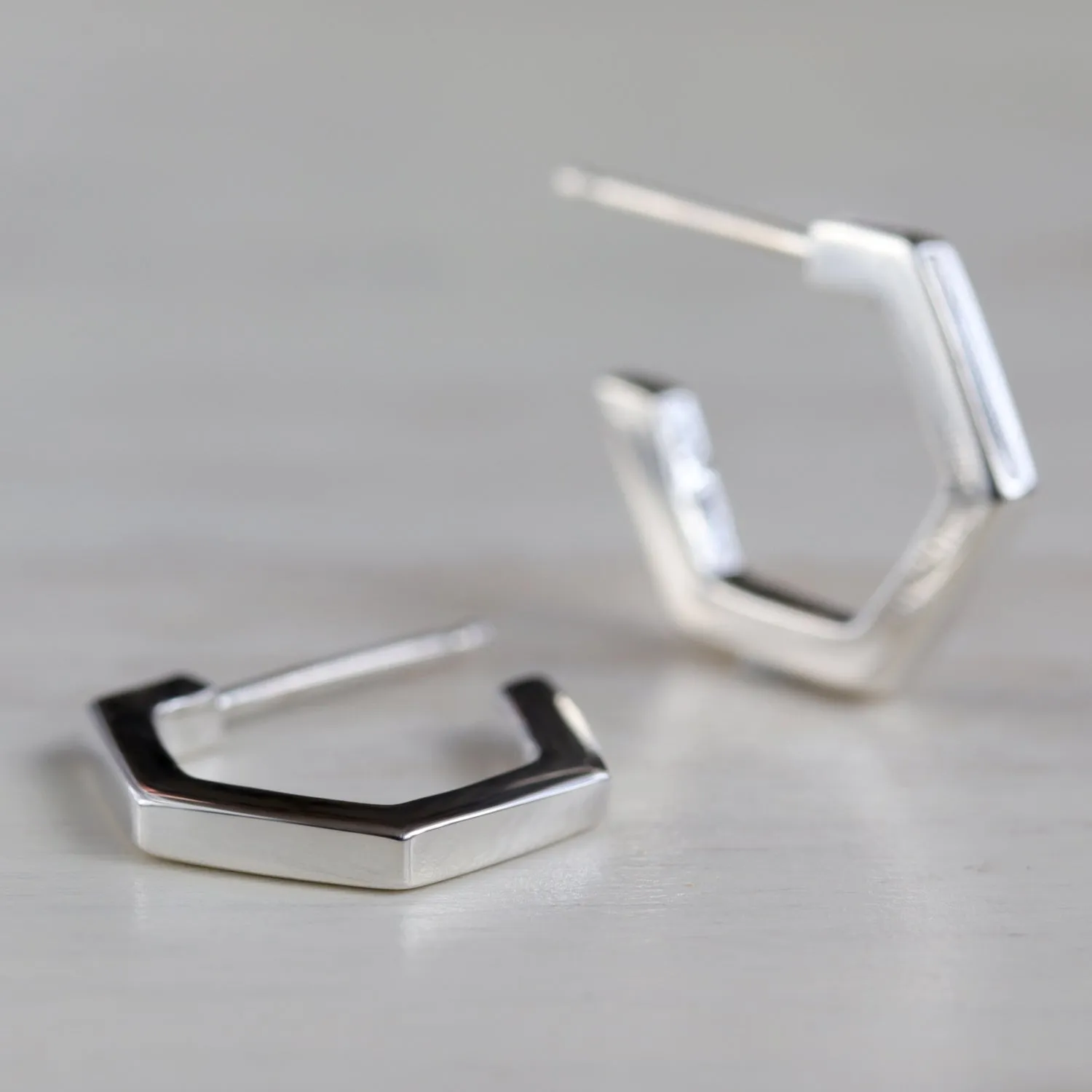 Geometric Hoop Earrings