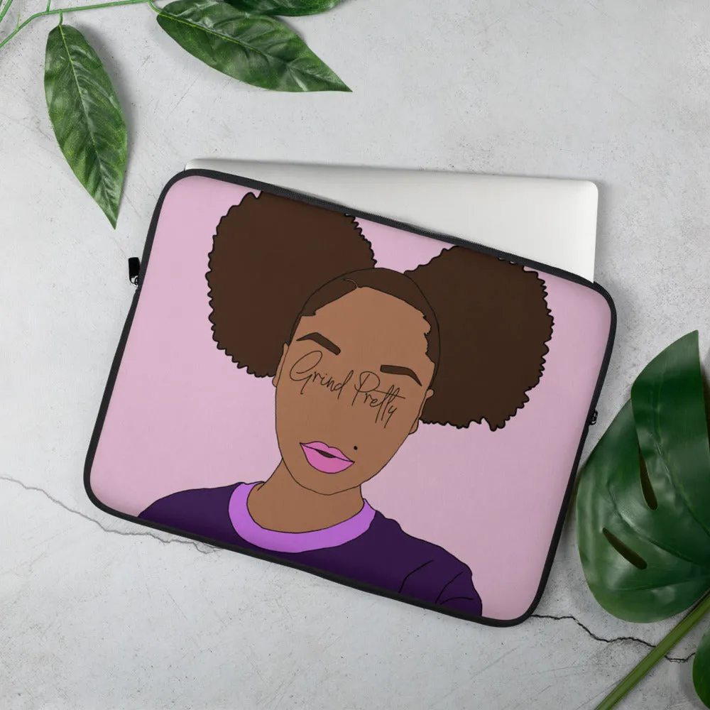 Grind Pretty Laptop Sleeve - Pretty Puffs