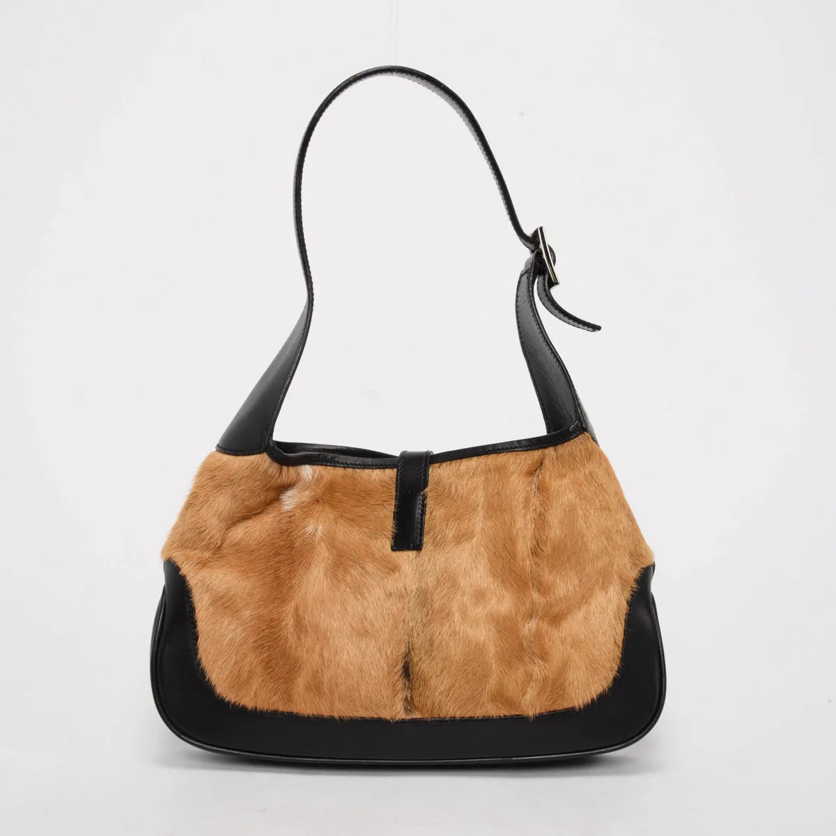 Gucci Tan Pony Hair Jackie O Hobo Bag