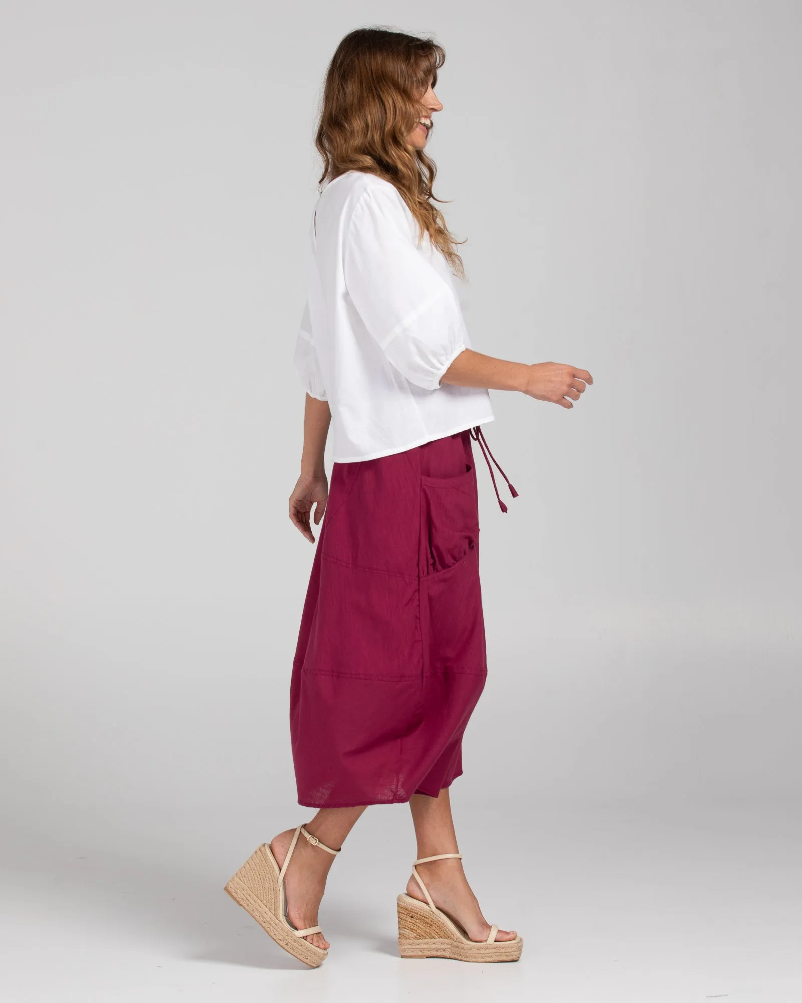 Guru Skirt - Deep Magenta