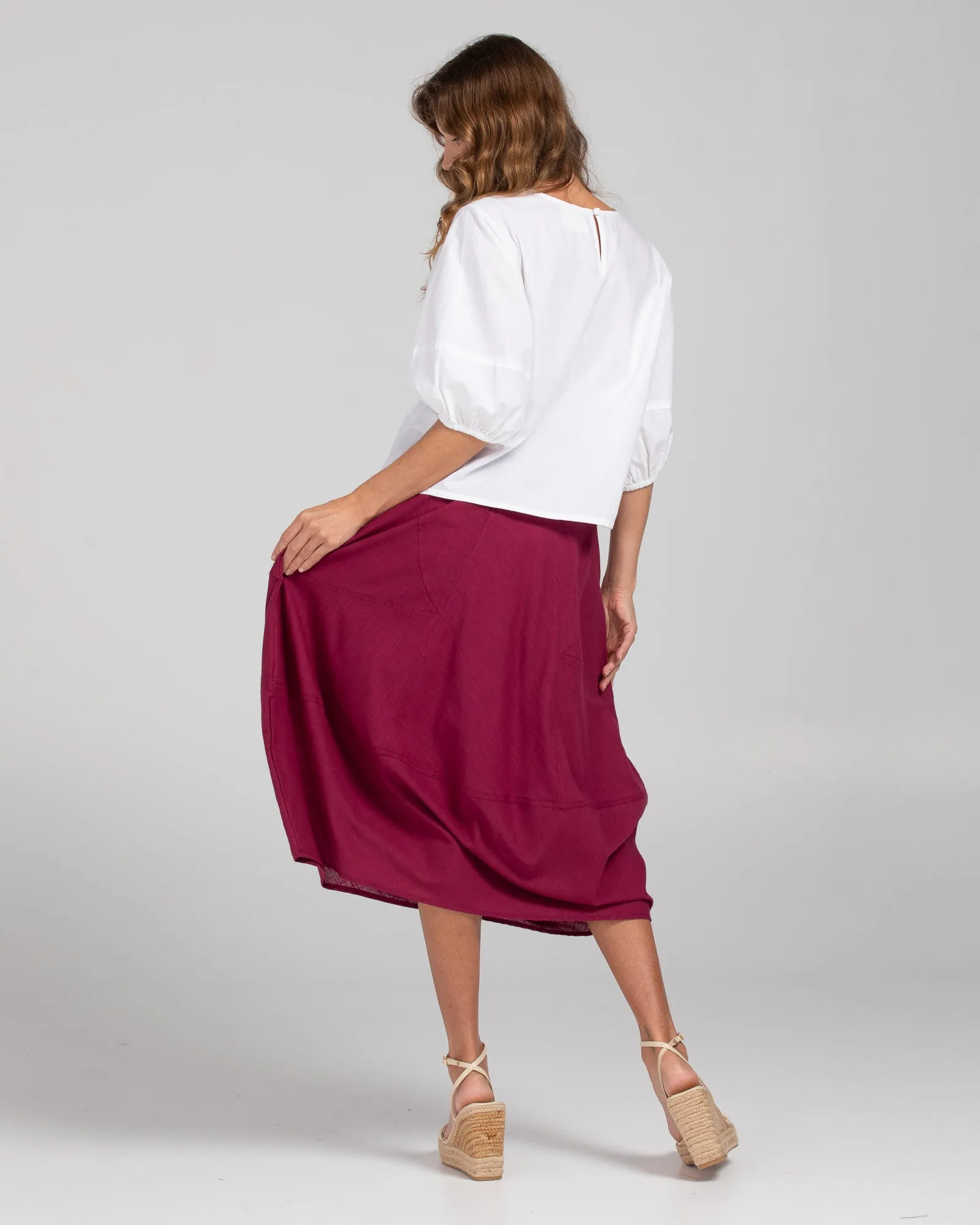 Guru Skirt - Deep Magenta