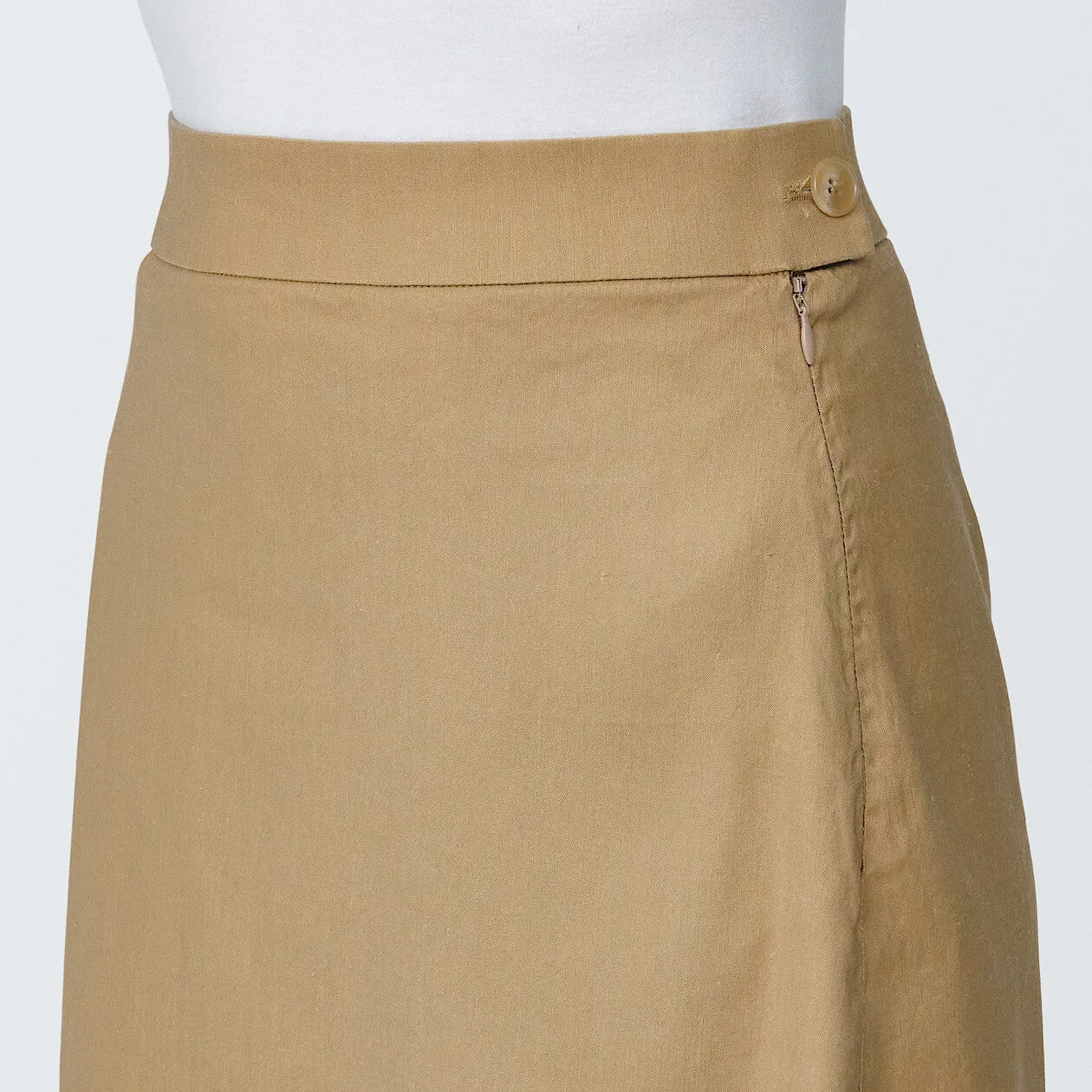 Hemp Blend Stretch Straight Maxi Skirt