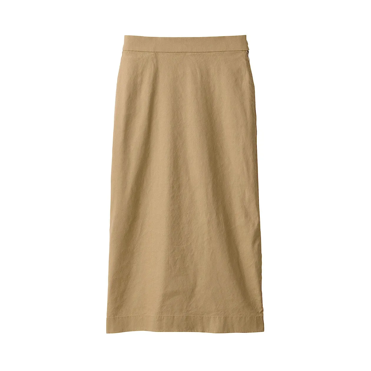 Hemp Blend Stretch Straight Maxi Skirt